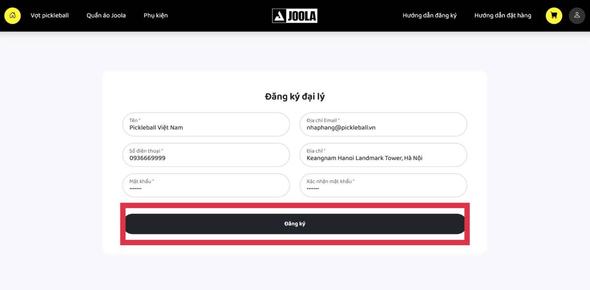 Đăng ký làm đại lý ủy quyền Joola chính hãng tại Việt Nam, Bảo hành chính hãng Joola Việt nam